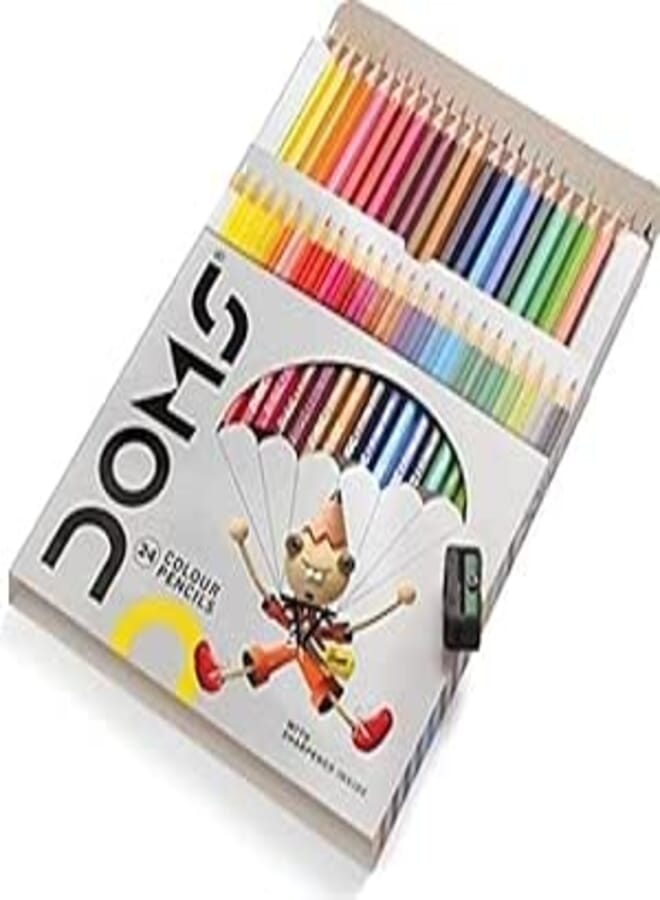 Doms 3446 Full Side Color Pencil 24-Pieces